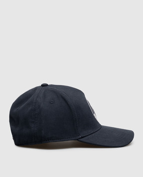 Palm Angels Blue cap with logo print PALMB001FB001
