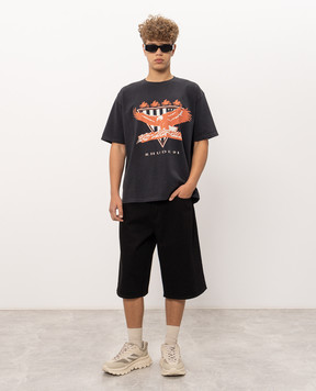 Rhude Stage Racing black t-shirt RHFW26TT08012