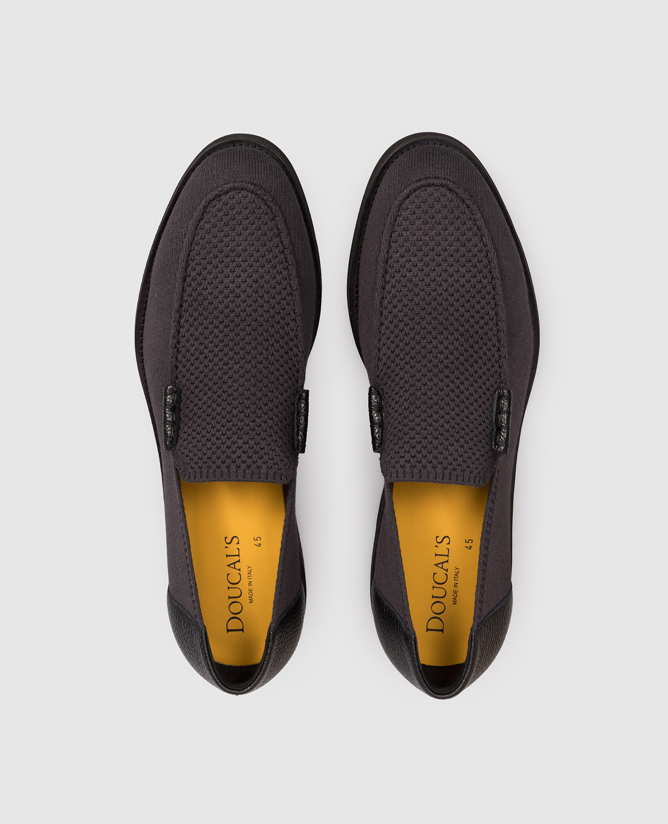 

Gray combination loafers Doucal's, Grey