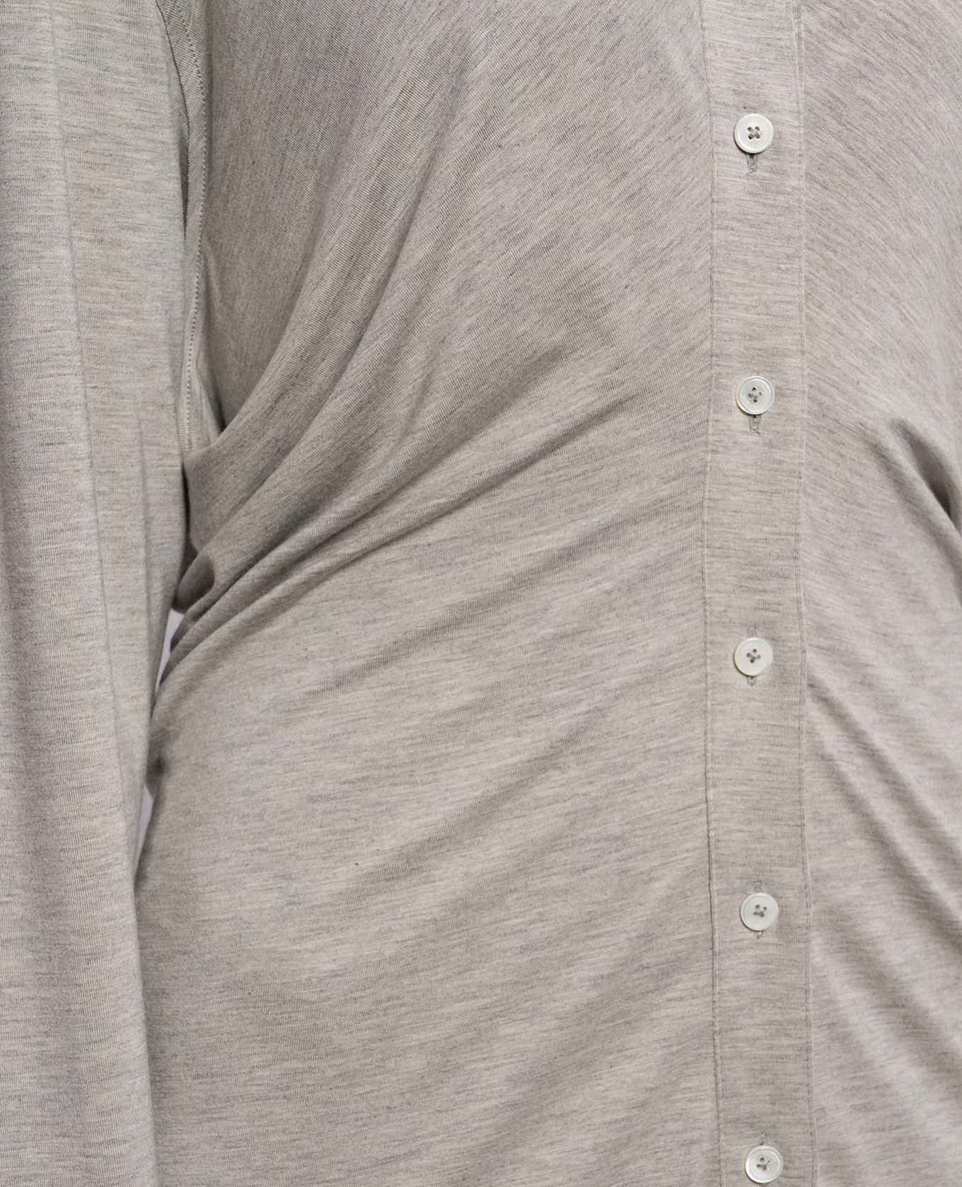 Gray melange shirt dress Toteme 4