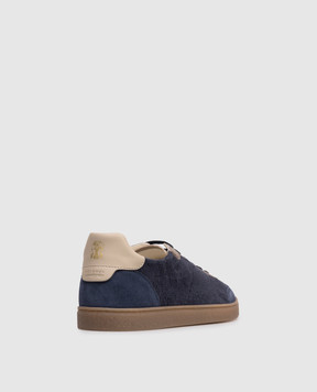 Brunello Cucinelli Blue combination sneakers MZUTSGJ344