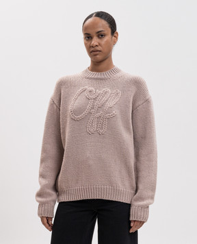Off-White Beige wool sweater 2FE00529T