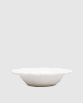 Baci Milano Pearl White Soup Plate PL2COL01