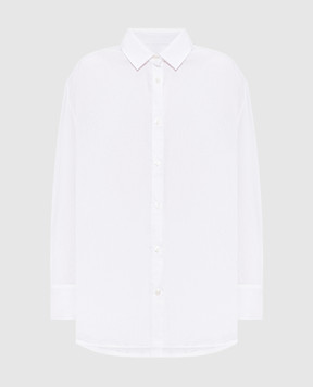 Woolrich White shirt with linen CFWWSI2013FRUT5295