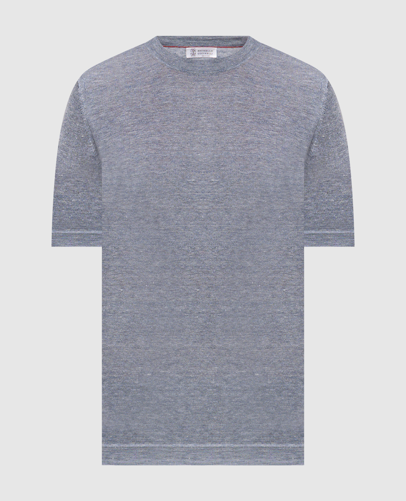 

Blue linen t-shirt Brunello Cucinelli