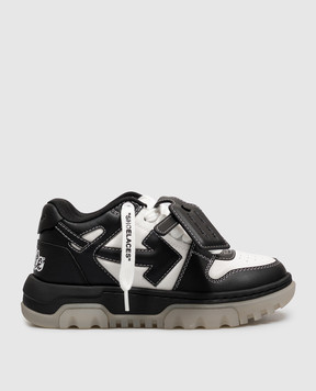 Off-White OOO Chunky black leather sneakers OF05743001