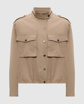 Brunello Cucinelli Beige jacket with linen ML5977782