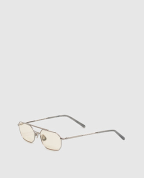 Brunello Cucinelli Silver sunglasses with logo engraving MOCTRAMV08