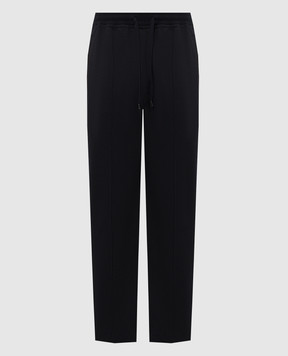 Stefano Ricci Blue sweatpants with embroidered logo K909049P3DT26302