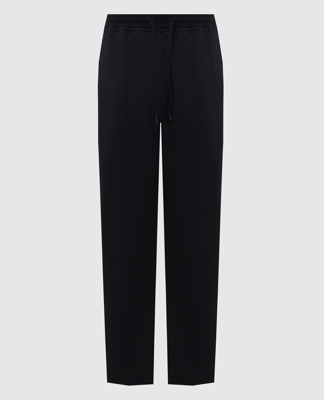 Blue sweatpants with embroidered logo
