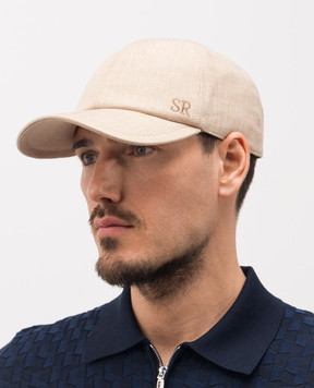 Stefano Ricci Beige cap with linen and wool MCV61NV18FB127HA