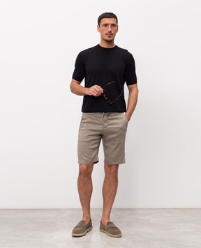 Marco Pescarolo Beige linen shorts CENITO5302
