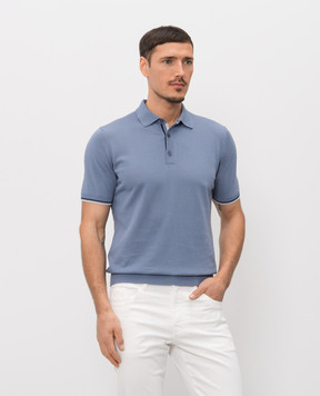 MooRER Blue polo ADOLFO ADOLFOCRE