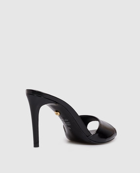 Babe Pay Pls Black patent leather mules 205804LA