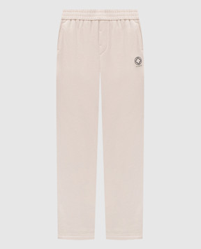 Peserico Beige sweatpants with logo R54203J0Q703825