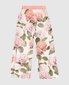 Dolce&Gabbana Children's printed silk pants L53P36HI118812+
