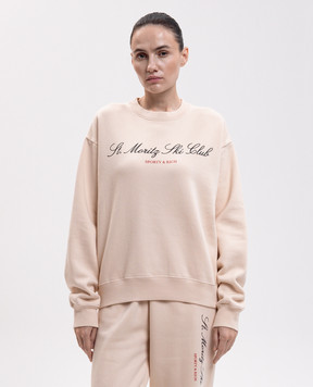 Sporty & Rich Beige sweatshirt with print ST10382000CR01