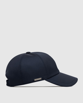 Enrico Mandelli Blue wool cap CAP4014531