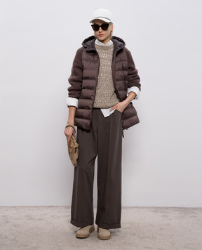 Brunello Cucinelli Brown combination jacket MD5987779