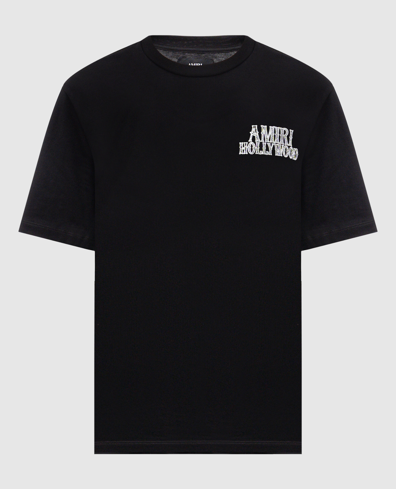 

Black T-shirt with logo AMIRI