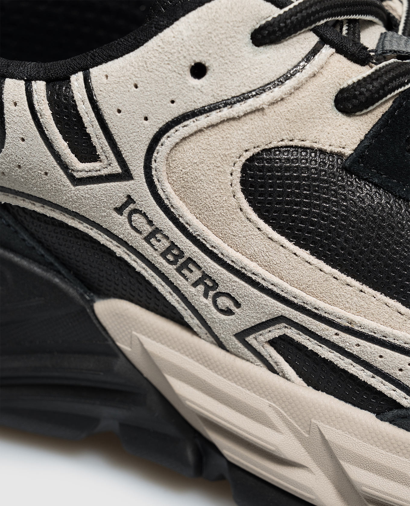 Black logo-embossed combination sneakers Iceberg 5