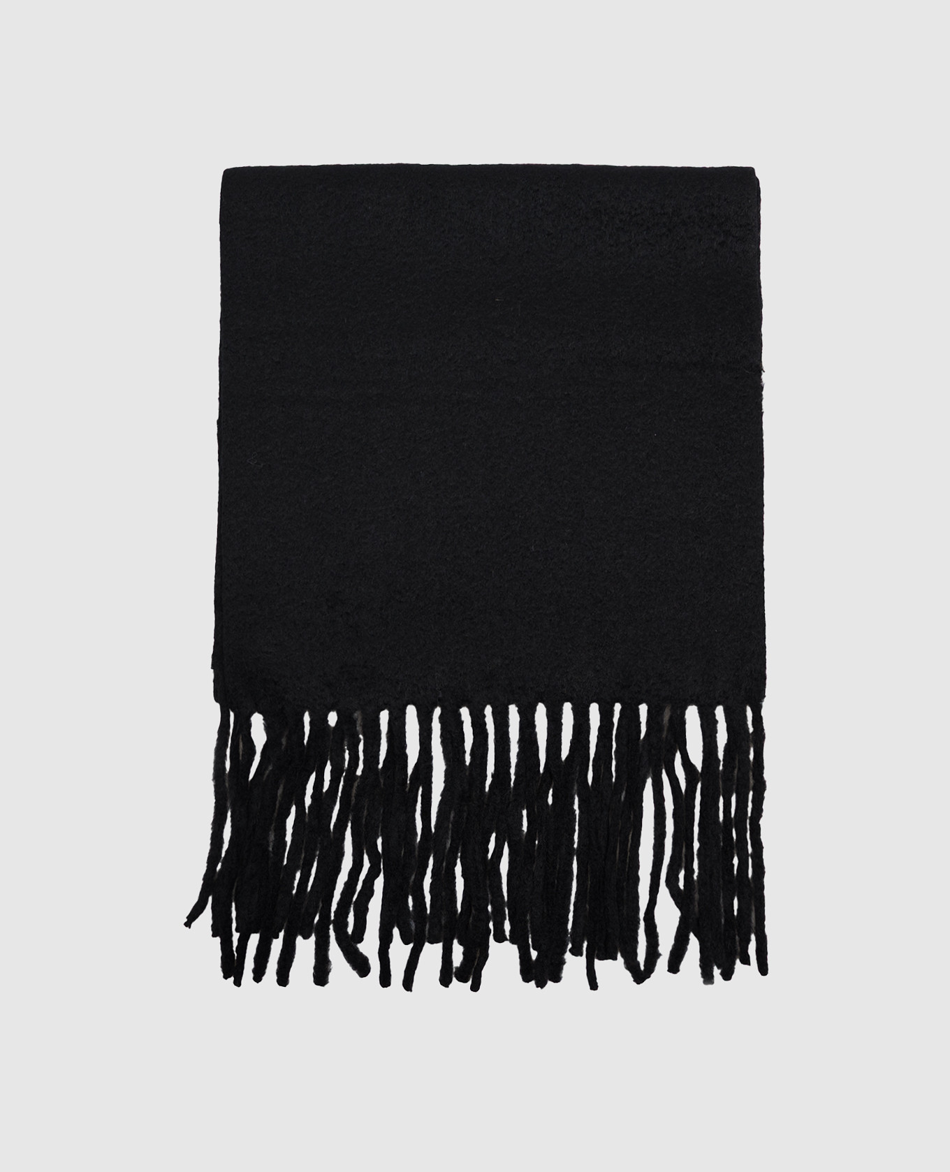 Black SANTO alpaca wool scarf