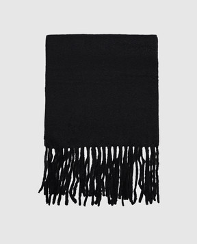 Loulou de Saison Black SANTO alpaca wool scarf SANTOLDS