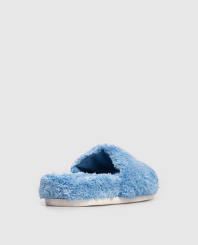 Maison Margiela MM6 Children's blue flip-flops with logo 823933639