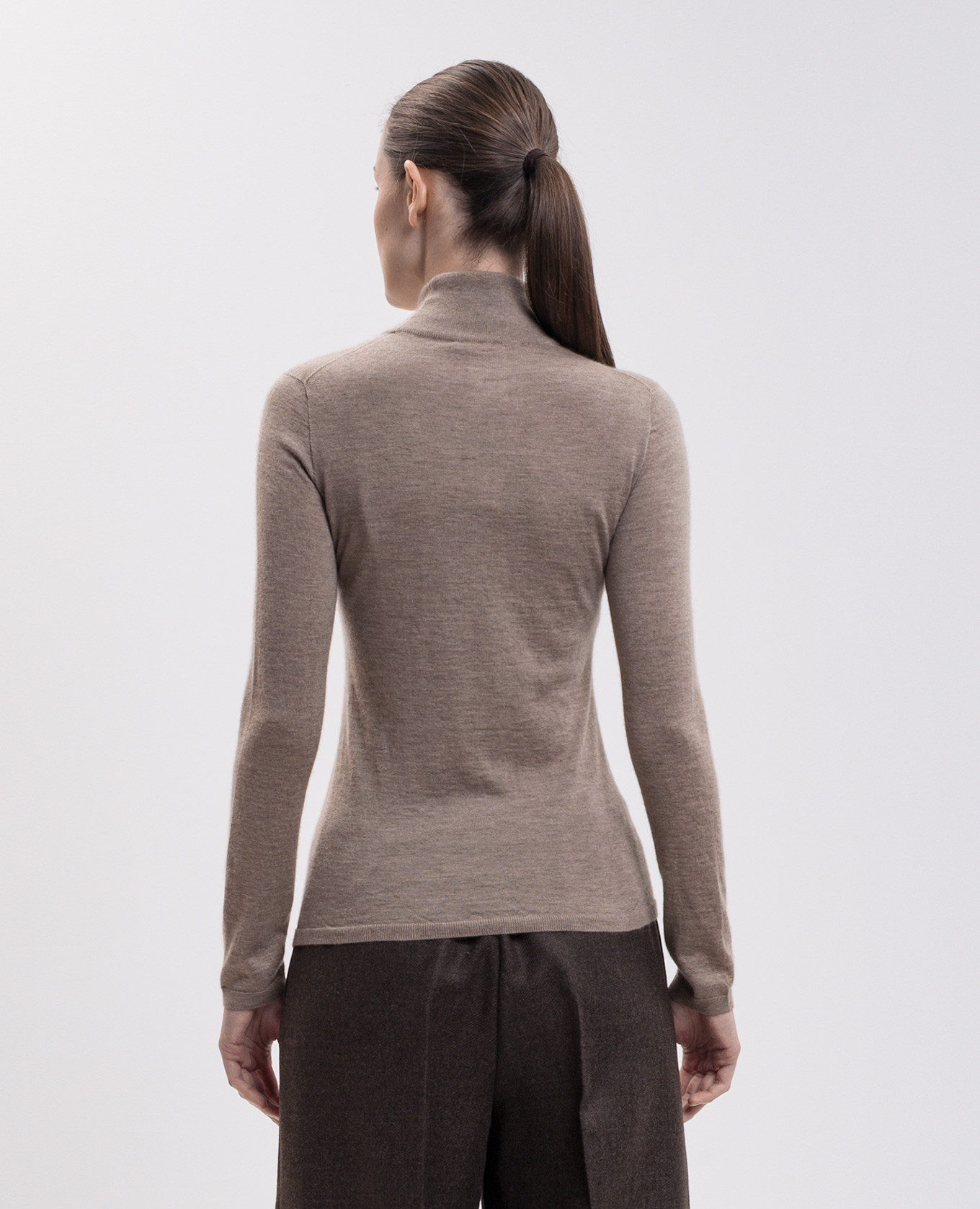 Beige cashmere turtleneck GATTO Max Mara 4