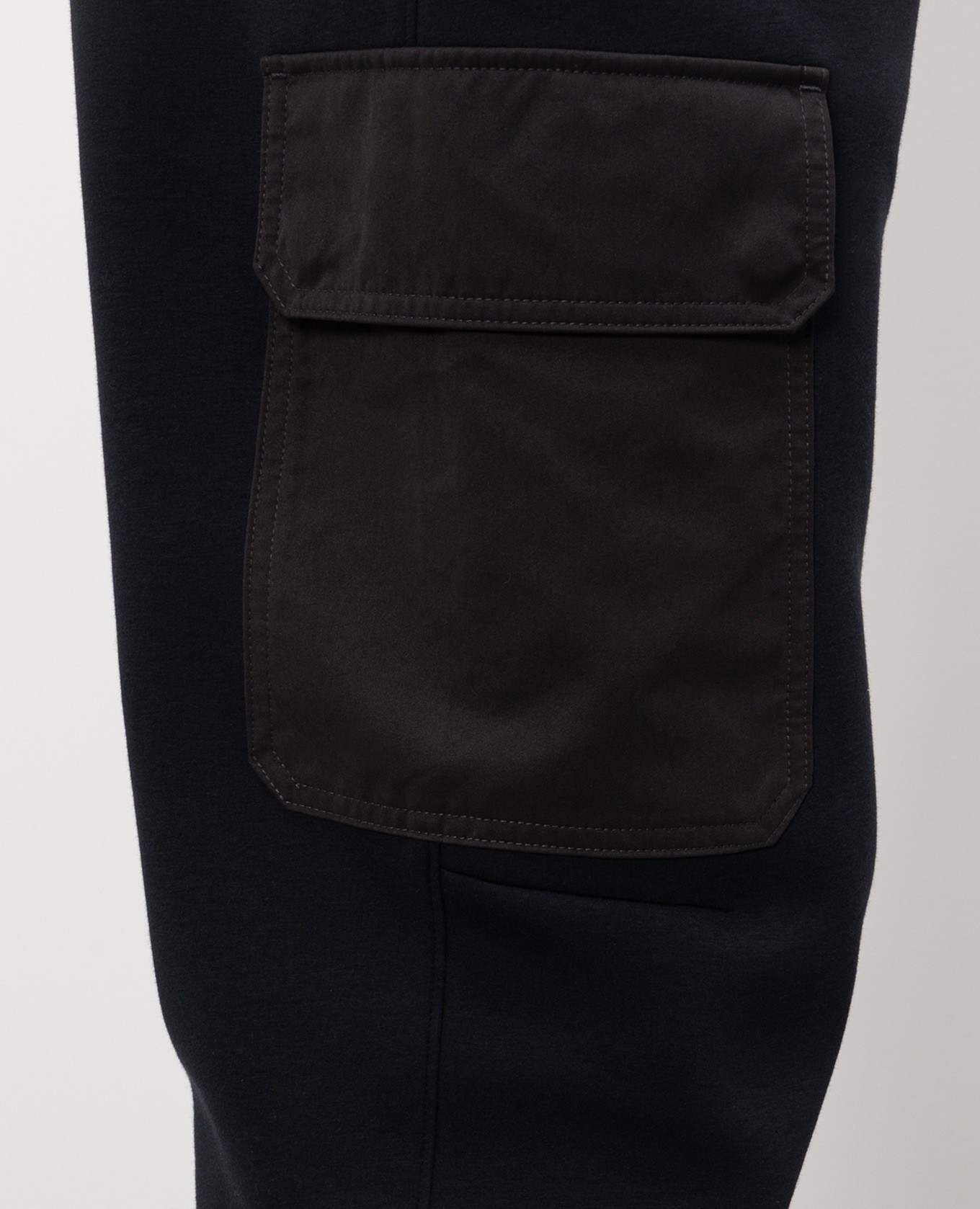 Blue cargo joggers with logo patch Dolce&Gabbana 5