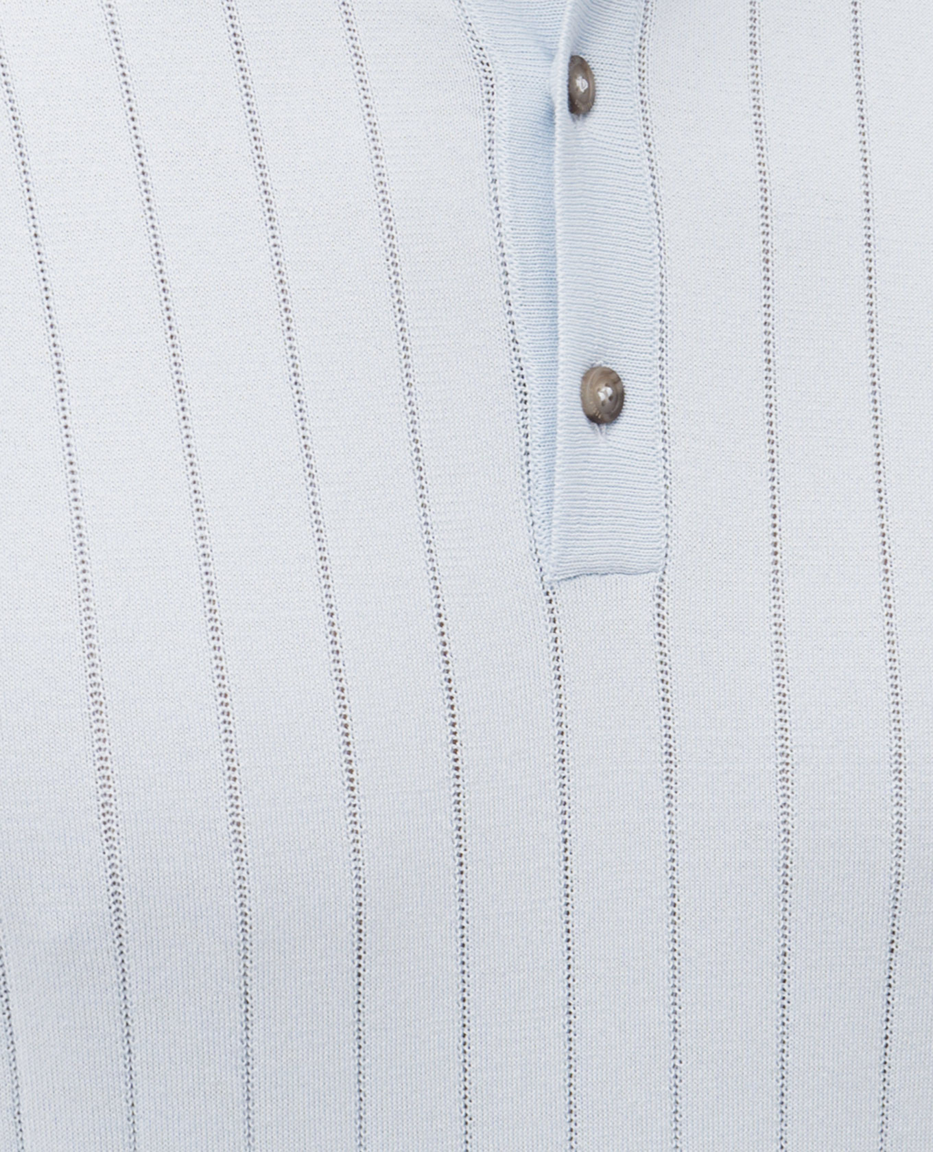 

Blue ribbed cotton polo shirt Peserico, Light blue