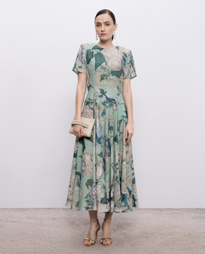 Givenchy Green printed dress BW22UR16QZ