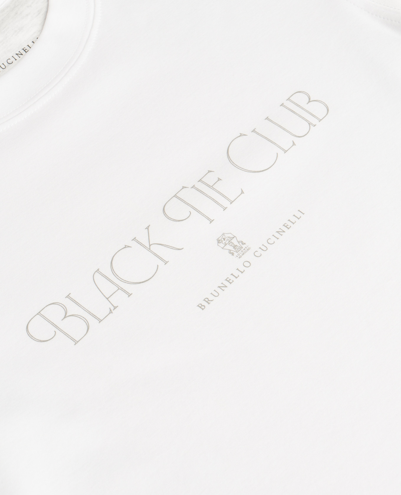 

Children's white T-shirt with print Brunello Cucinelli