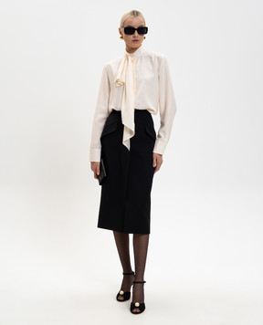 Givenchy White silk blouse BW61HL15J0