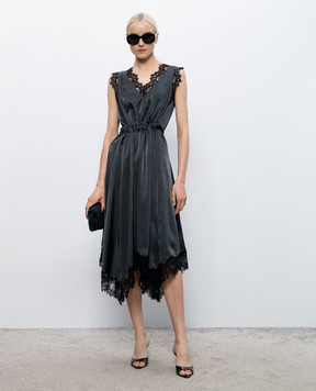 3.1 Phillip Lim Black dress with lace S26191100SKY