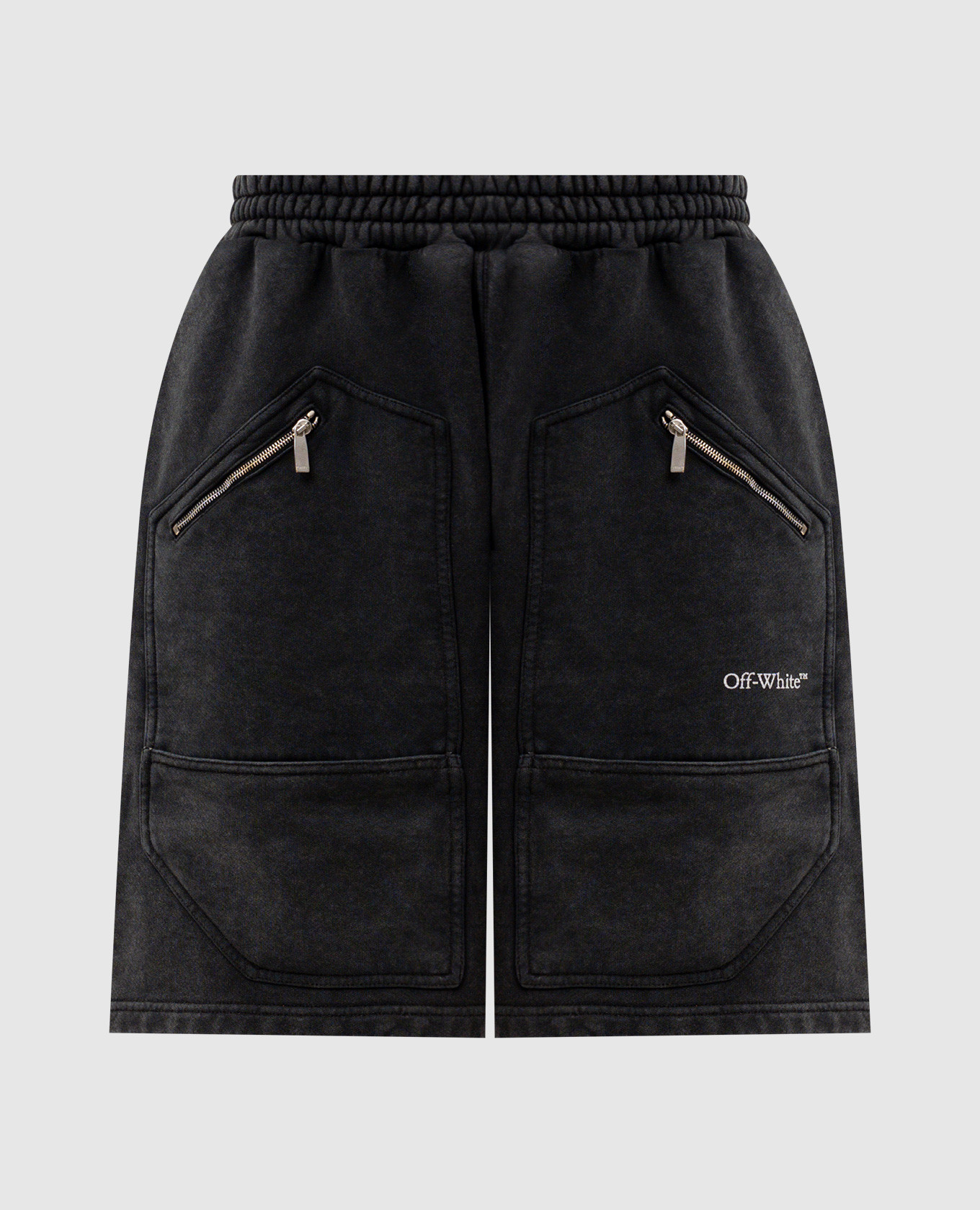 Black shorts with logo print Off-White