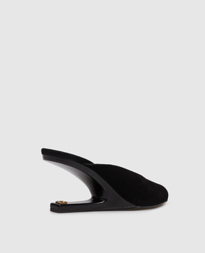 Balmain Black suede mules GN0UR243LCMK