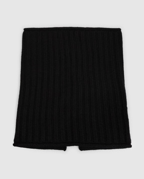 Allude Black ribbed cashmere buff 26511124