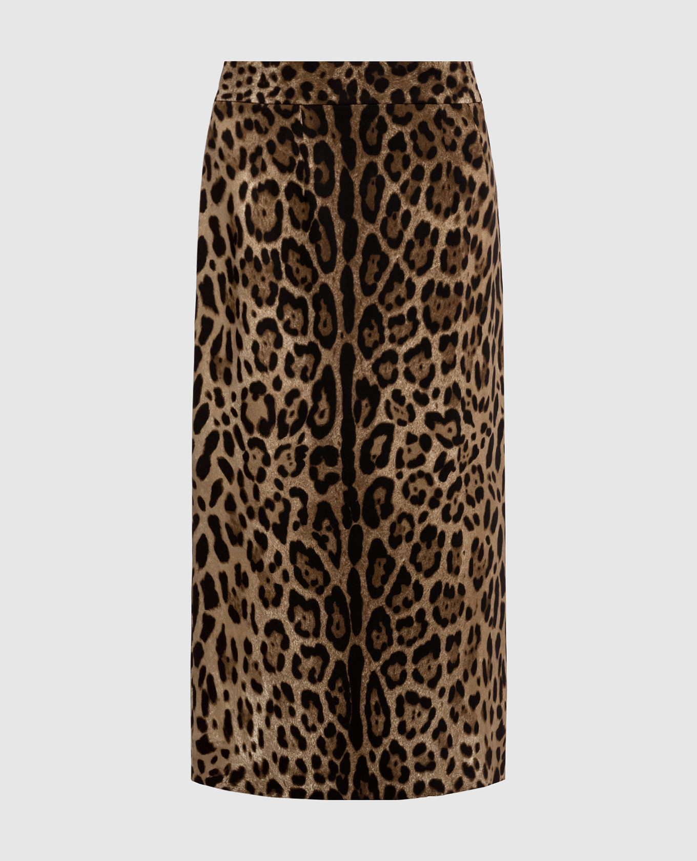 Leopard print pencil skirt