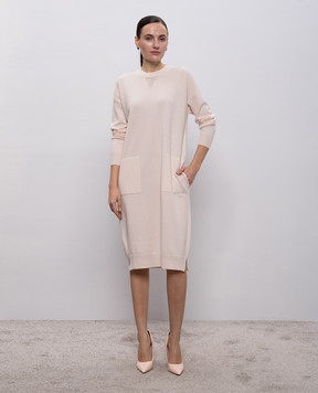 Peserico Pink dress made of wool, silk and cashmere S92214F129018C
