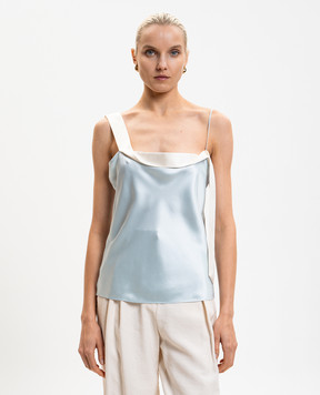 Tom Ford Blue silk top TS2140FAX1685
