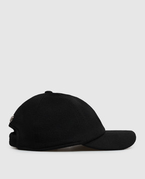 Bertolo Cashmere Black cashmere cap 000301002287