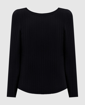 Solotre Black ribbed top M3AB0039
