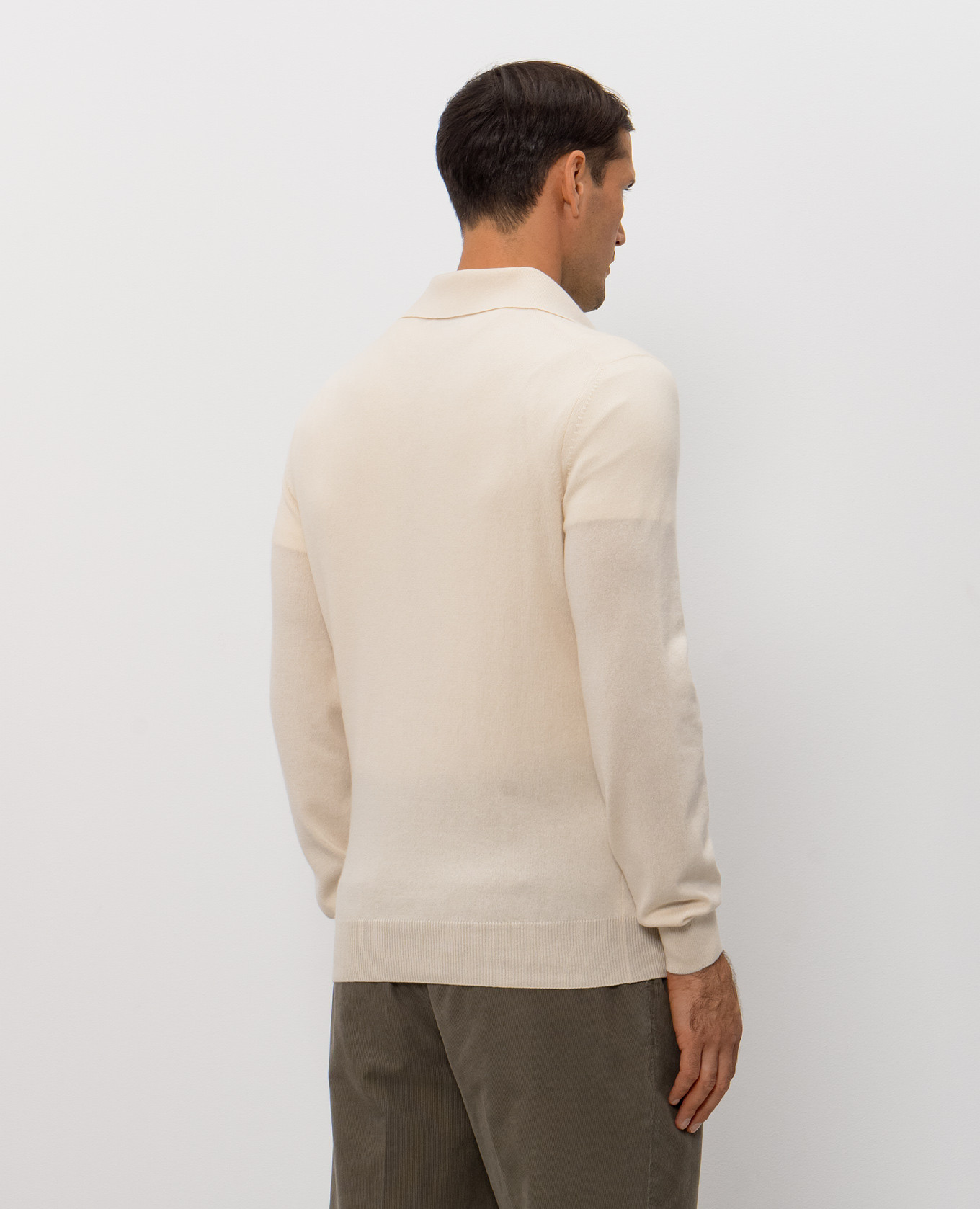 Beige cashmere polo shirt Brunello Cucinelli 4
