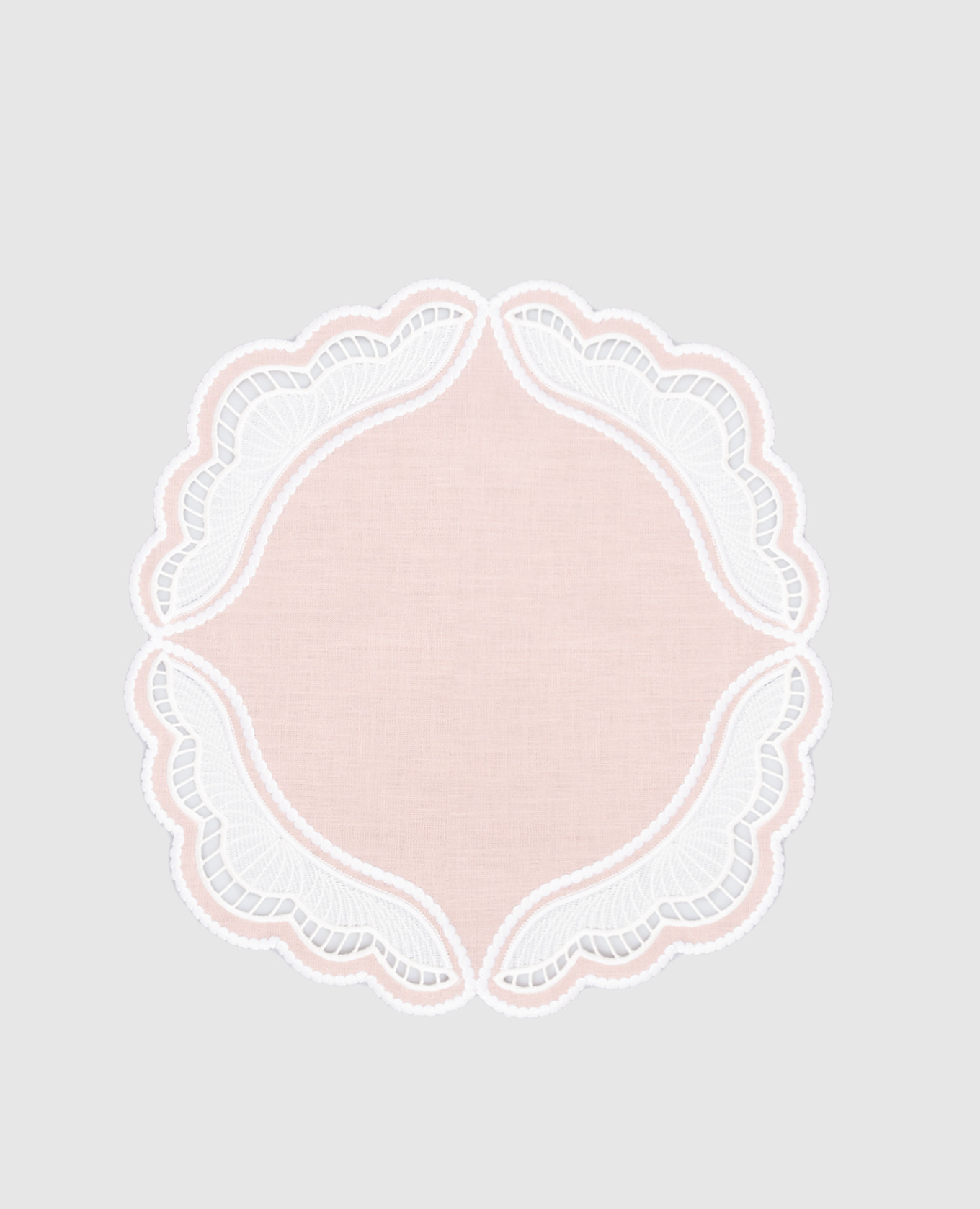 

Pink Oyster Linen Placemat Truffle Bee