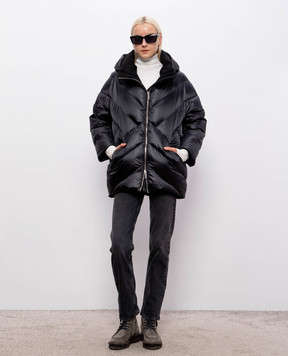 MooRER Black down jacket WANITA WANITAHC