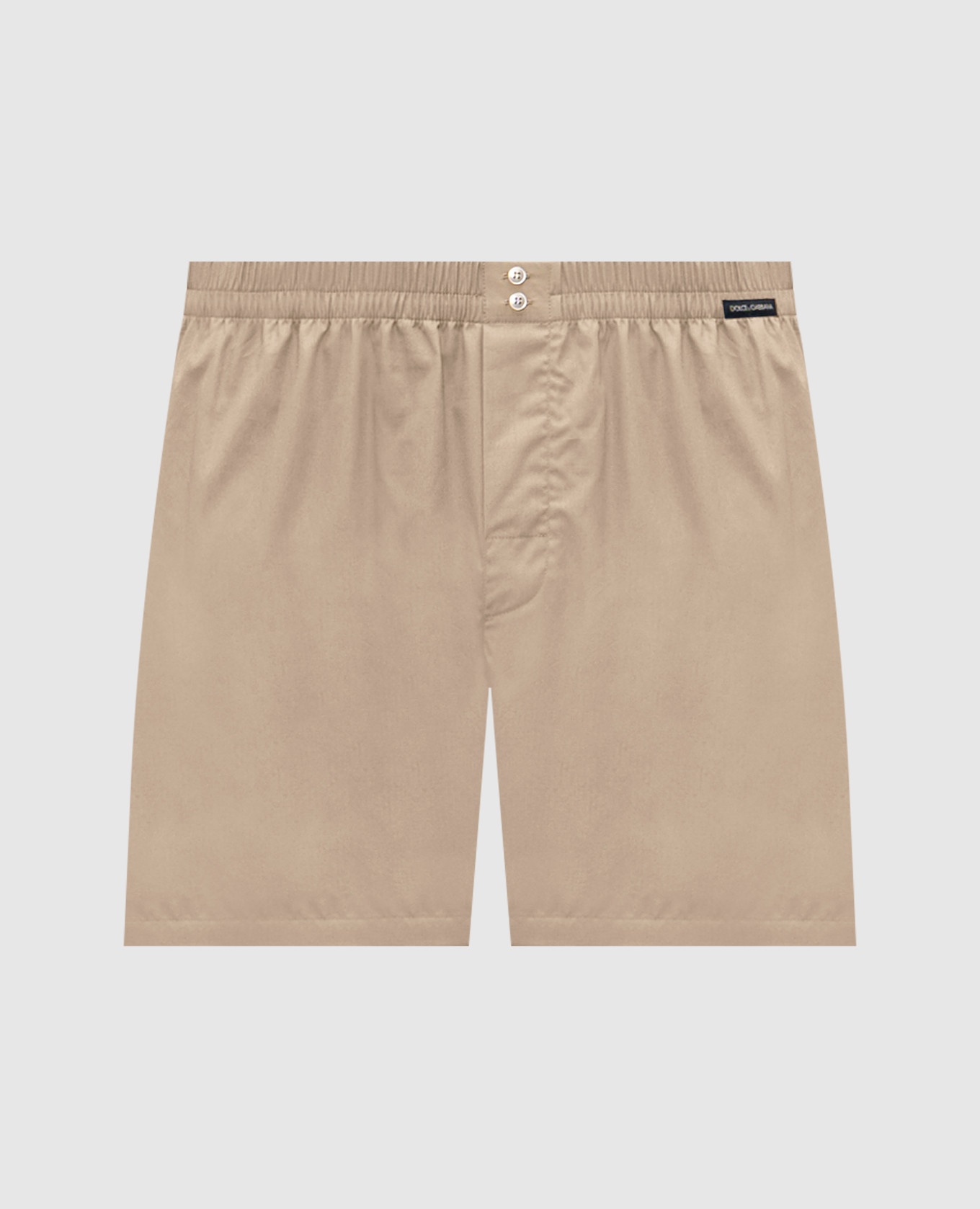 Beige loose-fitting boxer briefs