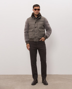 MooRER Beige down jacket FANTONI FANTONIOSL