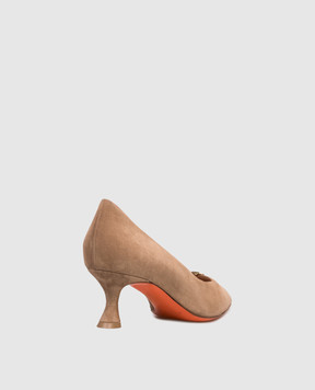 Santoni Beige suede shoes WDIS71917HI2NHZW