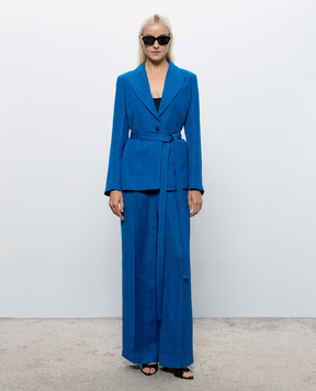 JOSEPH Vinca blue jacket with linen JF009864